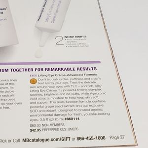 LIFTING EYE CREAM, .5 fl oz, By Meaningful Beauty